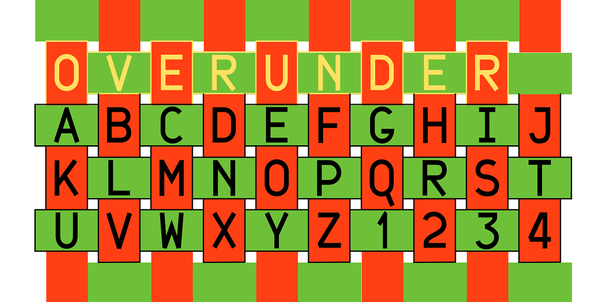 OverUnder, a Font by Ingrimayne Type (Photo 1 of 5)