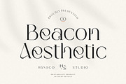 Beacon Aesthetic Font, a Serif Font by HansCo Studio (Thumbnail 1 of 10)