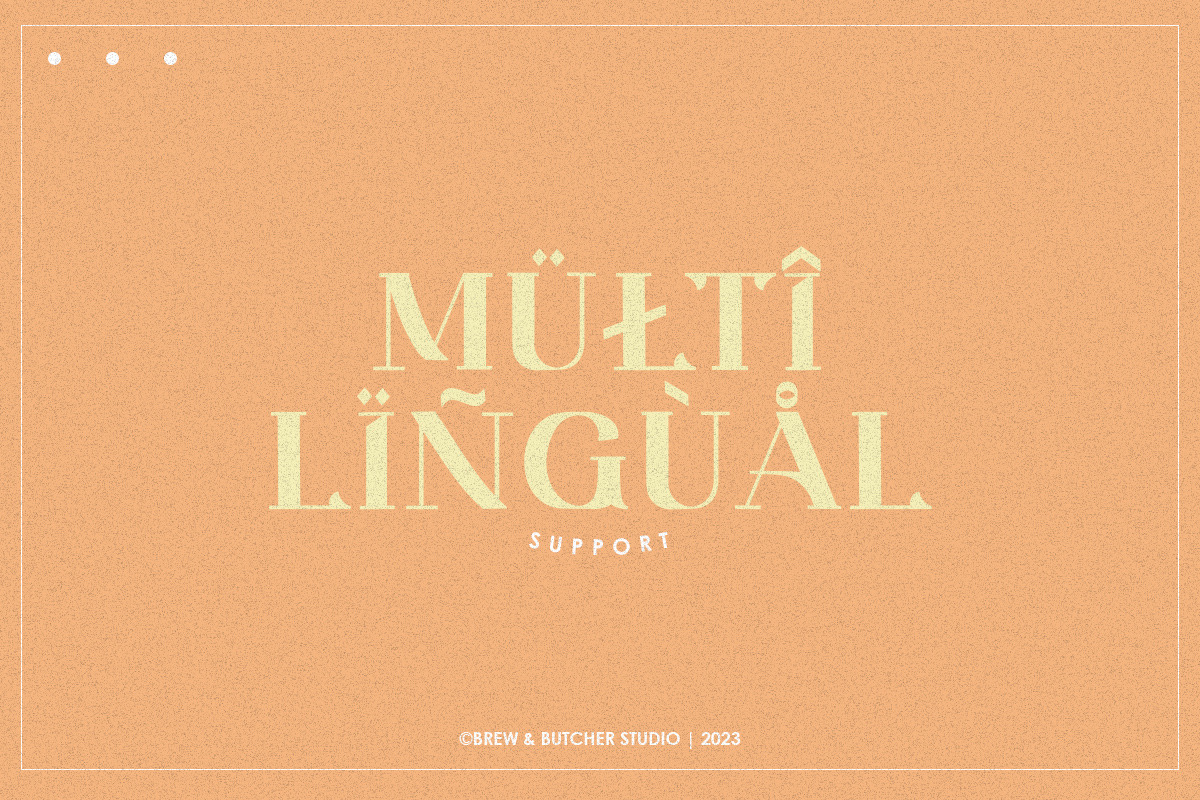 Melbo | Display Typeface, a Serif Font by Brew & Butcher Studio (Photo 4 of 9)