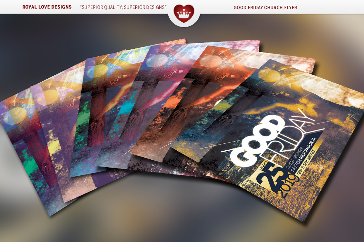 Good Friday Church Flyer, a Flyer Template by Royallove (Photo 6 of 6)