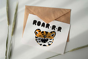 Tiger time. Palms patterns clip art, an Animal Illustration by essskina (Thumbnail 5 of 8)