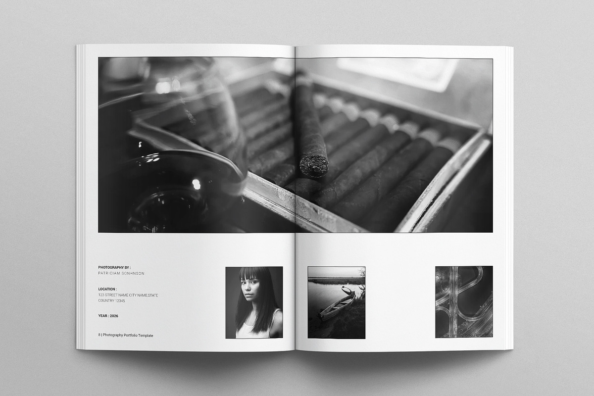 Photography Portfolio Template, a Brochure Template by E-Type (Photo 4 of 7)