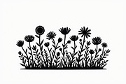 Elegant Wildflower Silhouette Bundle, an Illustration by Creativeshirt (Thumbnail 11 of 13)