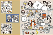 Team work of business people, a Person Illustration by Crowhouse (Thumbnail 2 of 5)