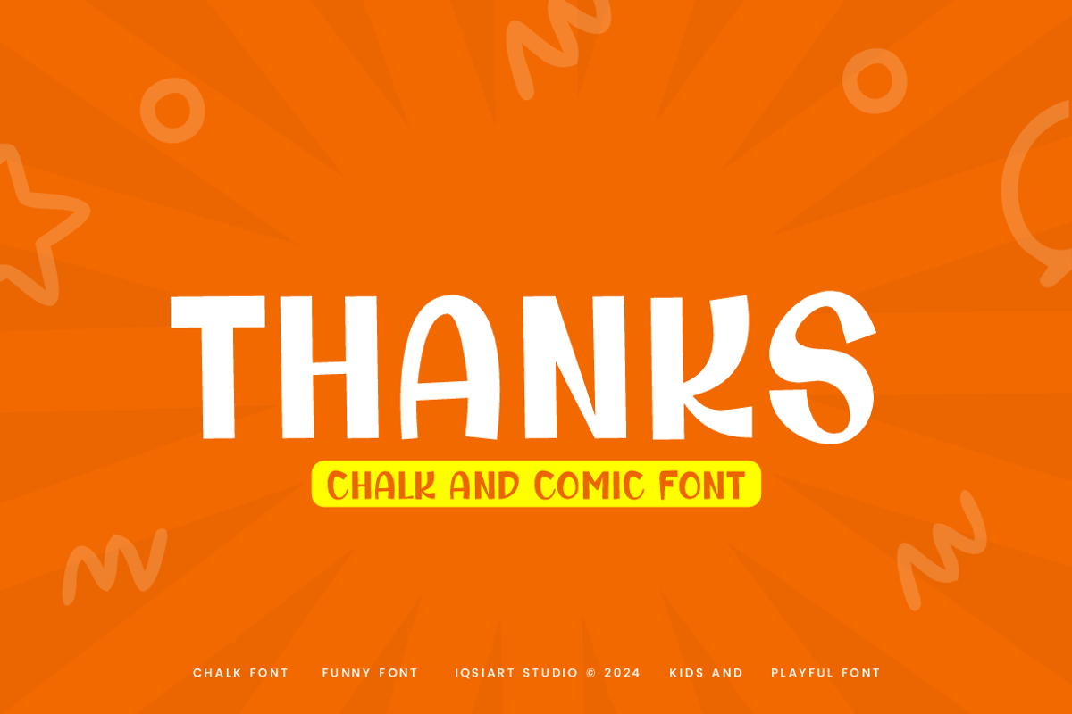 Ralwek - Chalk & Comic Font, a Sans Serif Font by Iqsiart Studio (Photo 6 of 6)