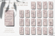ONE LINE Tarot Deck - 3 colors, an Illustration by Evgenia Pichkur (Thumbnail 2 of 19)