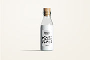 Fresh Milk Glass Bottle Mockup Set, a Product Mockup by PSD Market (Thumbnail 10 of 20)