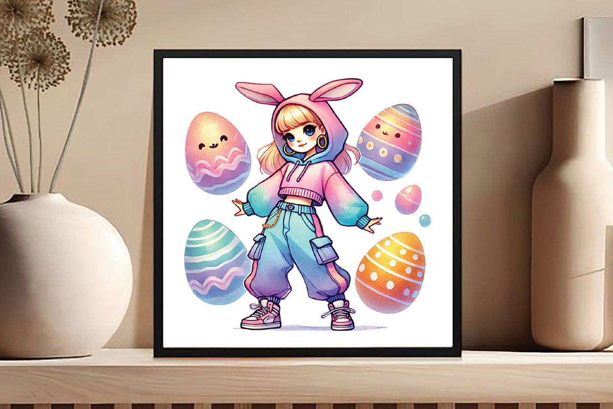 Hip Hop Easter Girl Clipart, an Illustration by DreamCafeArt (Photo 5 of 5)