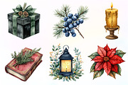 Moody Christmas Clipart Bundle, an Illustration by Dream Creation (Thumbnail 3 of 7)