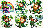 St Patrick's Day Leprechaun Clipart, an Illustration by DreamCafeArt (Thumbnail 3 of 3)