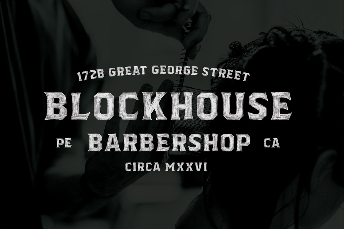 Stoneblock - Hand Painted SVG, a Handwritten Font by Hustle Supply Co. (Photo 4 of 6)