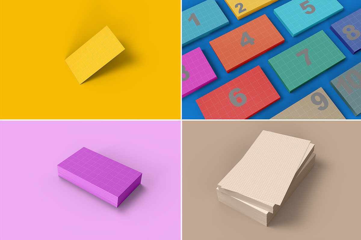 Business Card Mockups - 10 Views, an Advertising Mockup by Illusiongraphic (Photo 22 of 24)
