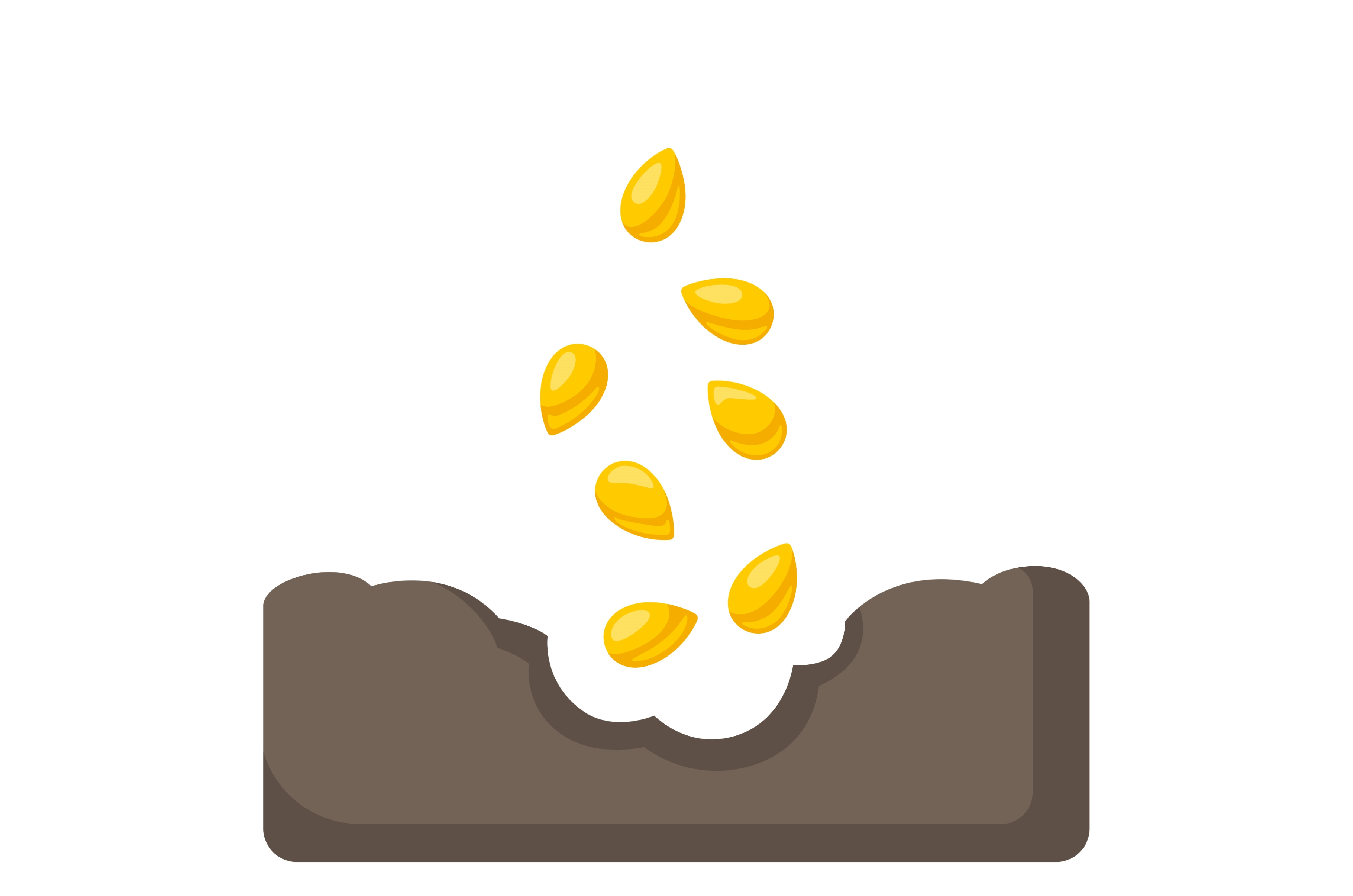 Seed or grain fall for sowing, a Food Illustration by incomible