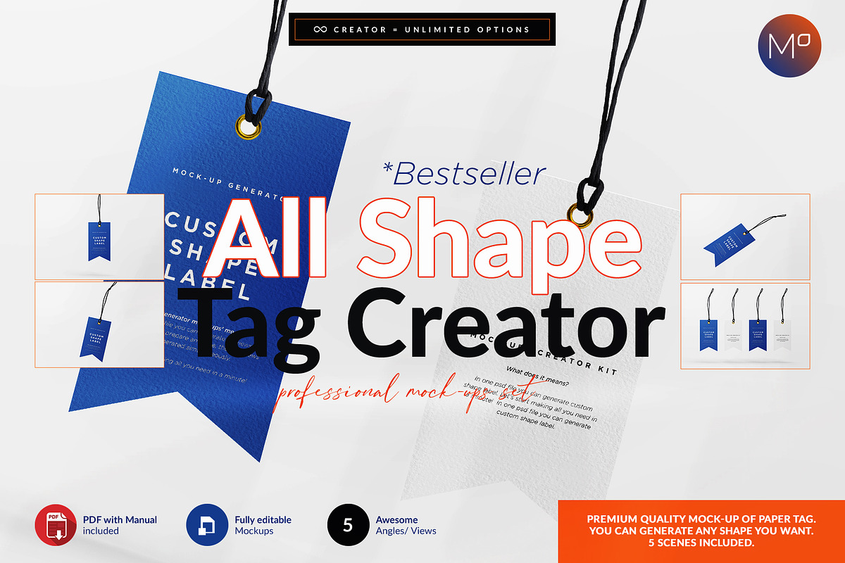 All Shape Tag Creator Mock-up, a Hoody Mockup by Apparel_Mockups (Photo 1 of 4)