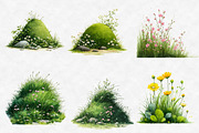 Spring Green Grass Clipart, an Illustration by Designworld (Thumbnail 4 of 6)