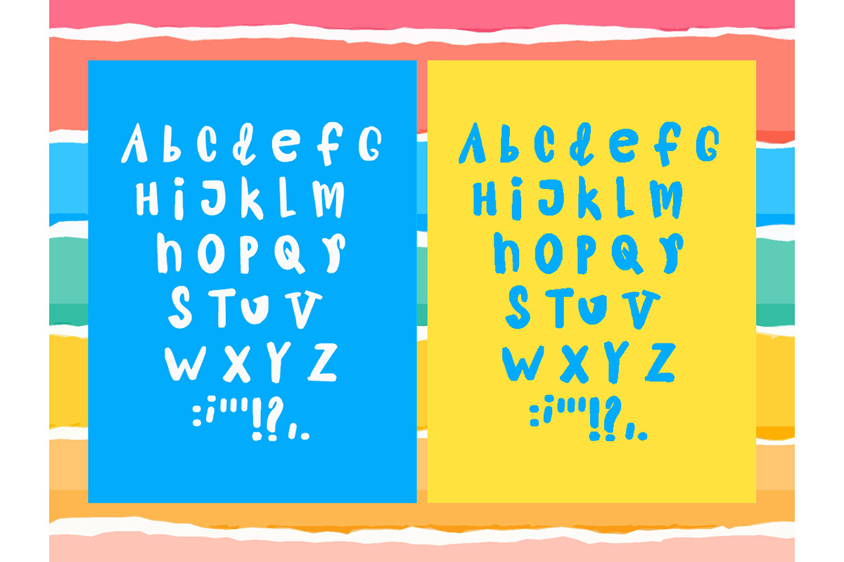 Sunny is a funny cute child font., a Script Font by SketchArtStudio (Photo 2 of 5)