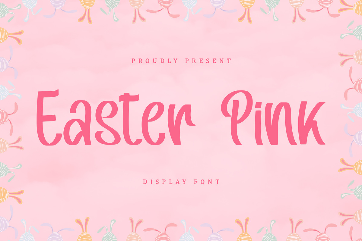 Easter Pink | Displat Font, a Handwritten Font by esamaradany (Photo 1 of 8)