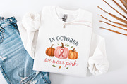 In October We Wear Pink PNG, Breast, an Illustration by SharpMarketplace (Thumbnail 4 of 9)