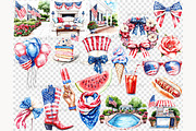 4th of July Clip Art Patriotic, a Person Illustration by GlamArtZhanna (Thumbnail 7 of 8)