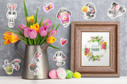 Happy Easter watercolor set, a Background Graphic by KatBranchArt (Thumbnail 5 of 7)