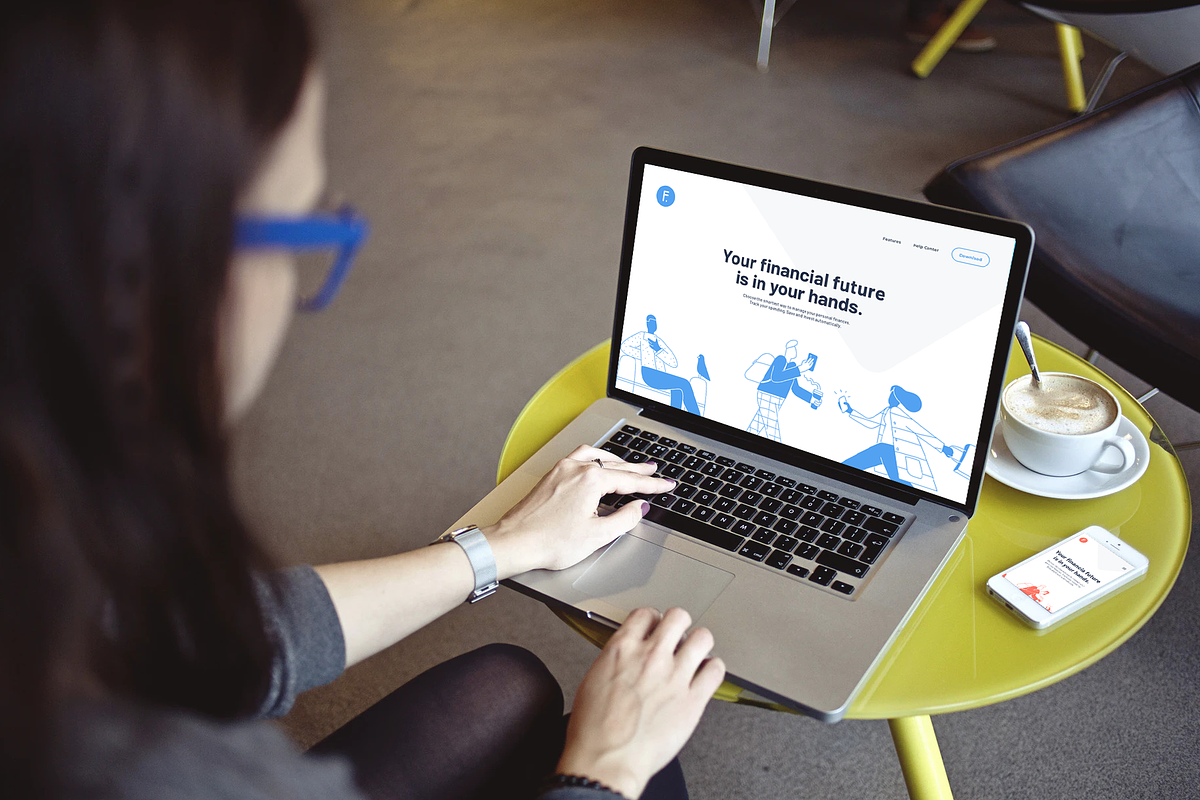 Financial Website PSD, Sketch, XD, a Landing Page Template by TIB Digital (Photo 7 of 7)