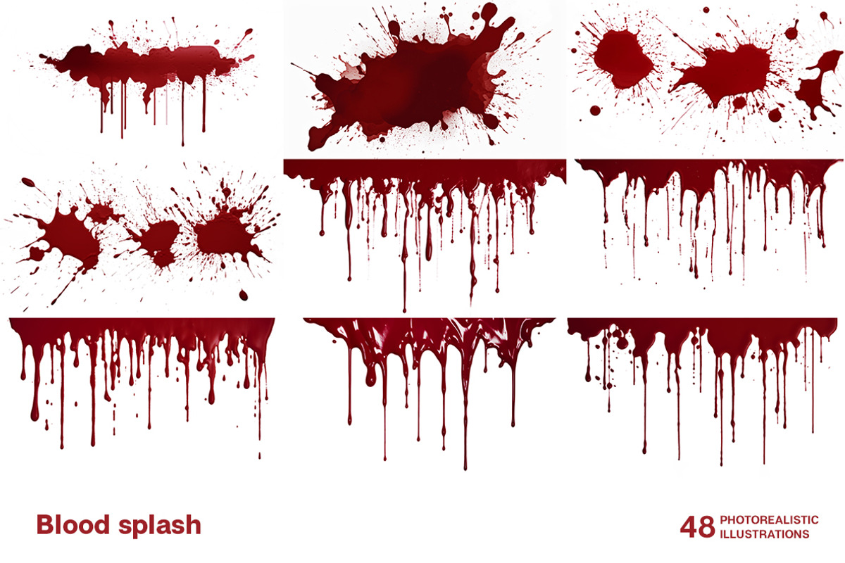 Blood splash. Collection, a Healthcare Illustration by Handmadefont (Photo 9 of 12)