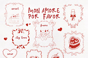 Mon Amore Por Favor. Hand draw art, an Object Graphic by ma_i_vi (Thumbnail 3 of 12)