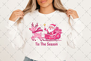 Tis the Season,Santa Reindeer Sleigh, an Illustration by Craft Nest (Thumbnail 2 of 6)