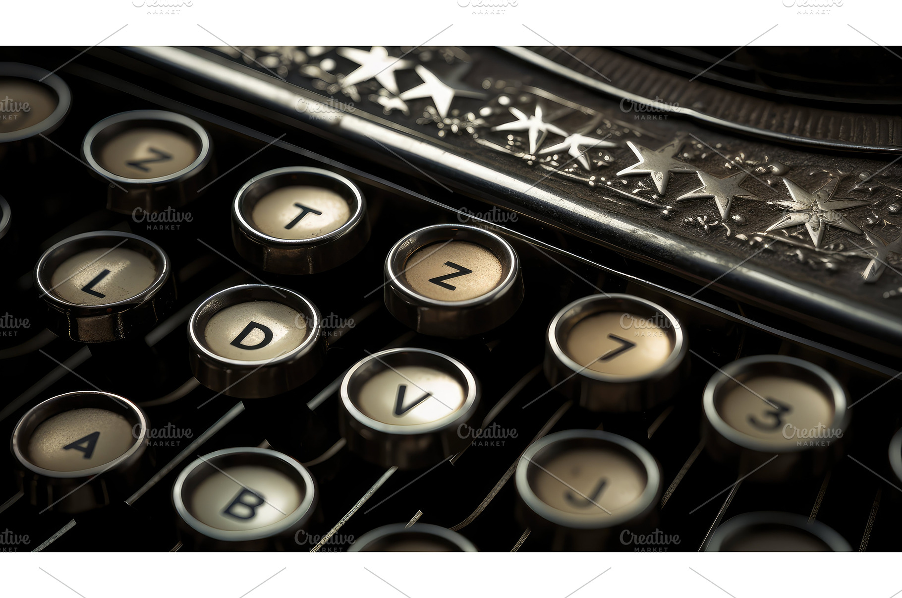 keys star font ai generated, a Background Photo by pikepicture