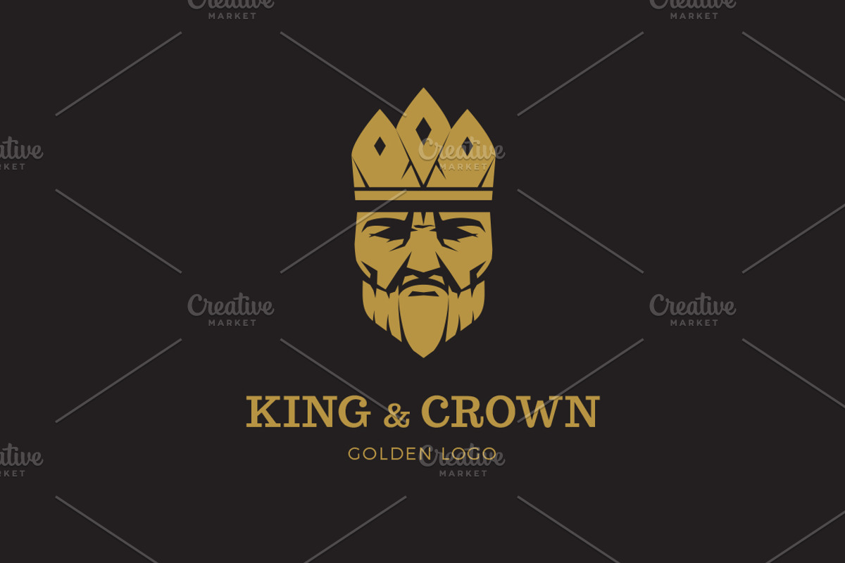 Golden King Logo, a Branding & Logo Template by Magda (Photo 1 of 3)