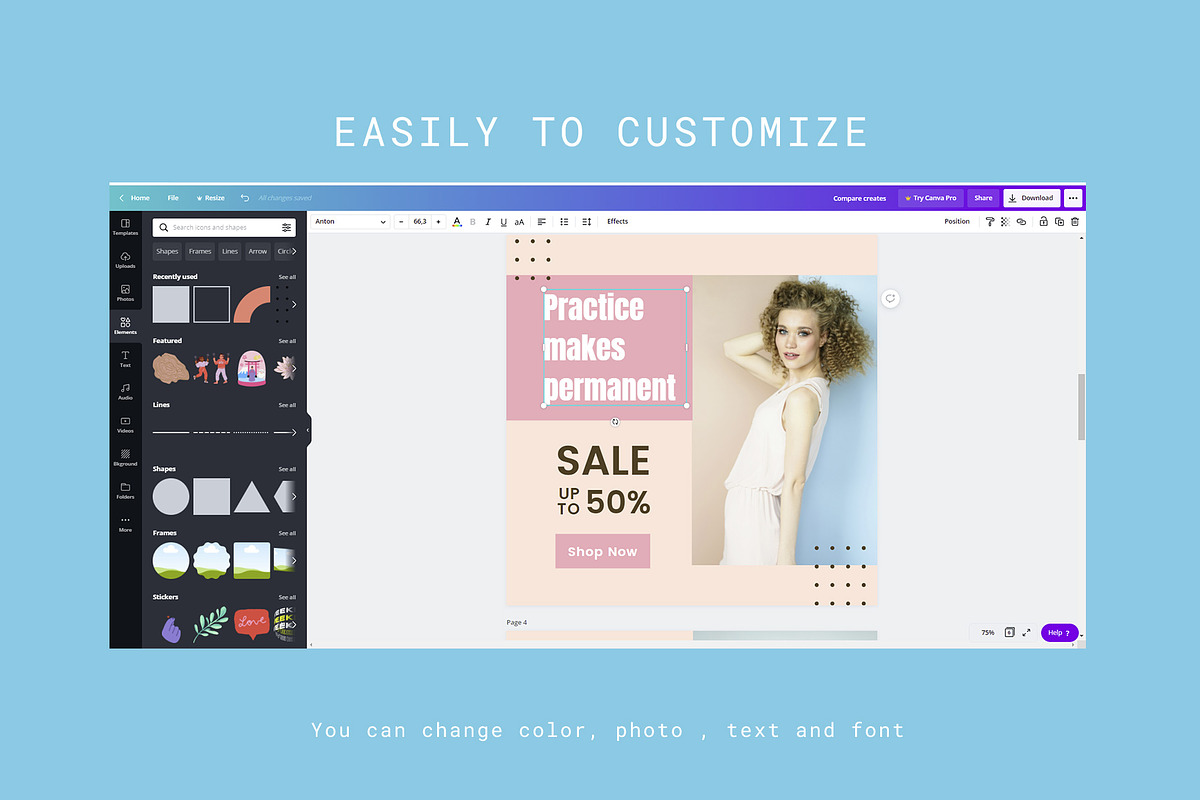 Canva Instagram Template Post Amber, a Social Media Template by Lythcreative (Photo 5 of 5)
