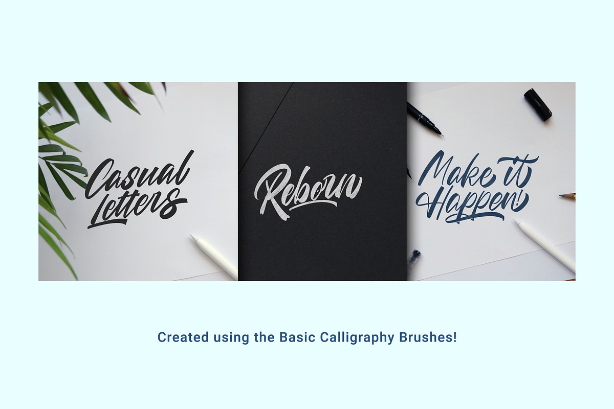 Basic Calligraphy Brushes, a Brush Add-On by Wesley Barnes (Photo 8 of 8)