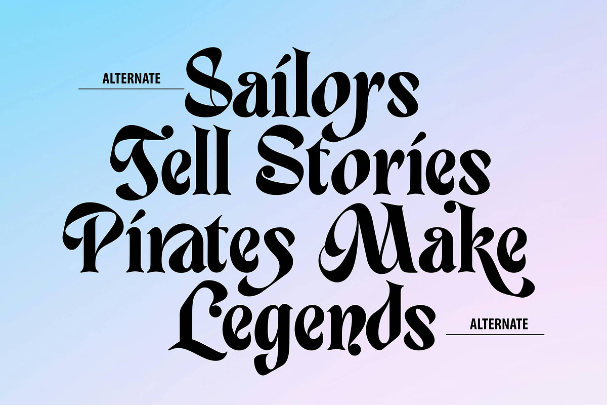 Guthen Delima - Display Typeface, a Symbol Font by ErgibiStudio (Photo 8 of 10)