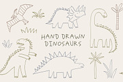 Hand Drawn Dinosaurs, an Animal Illustration by Barkova Nadya (Thumbnail 1 of 7)
