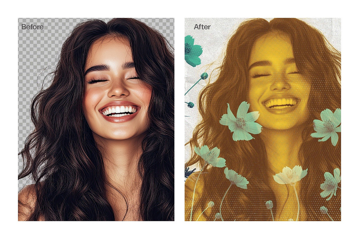 Printed Collage Photo Effect, a Layer Style Add-On by DesignerCandies (Photo 6 of 7)