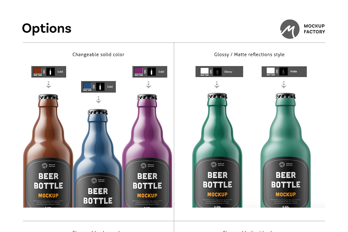 Steinie Beer Bottle Mockup, a Household Mockup by Mockup Factory (Photo 3 of 3)