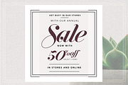 GRUNGE Social Media sale banner pack, a Social Media Template by Vova (Thumbnail 2 of 10)