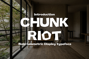 ChunkRiot-Geometric Display Typeface
