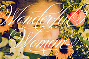 Wonderful Script, a Script Font by Has_rizal (Thumbnail 6 of 10)