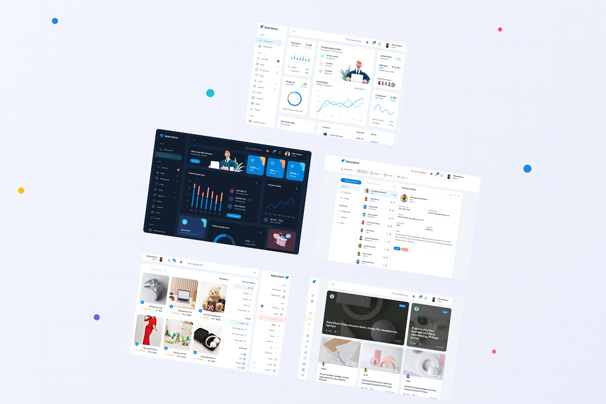 Spike Next Js Admin Template preview 8