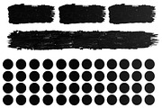 Grunge Ink Circle & Brush Pack, an Illustration by Designer_Momina (Thumbnail 4 of 6)