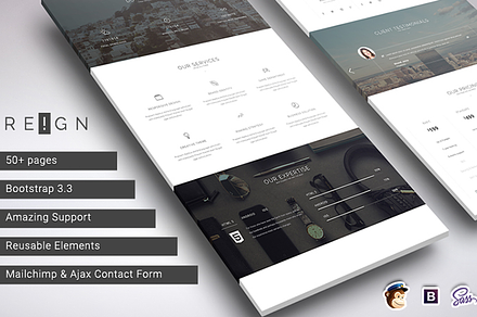 Reign Pro - Corporate Agency, a Bootstrap Template by Theme Wagon