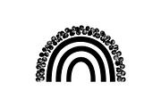 Boho Rainbow Floral Arch SVG Bundle, an Illustration by Creativeshirt (Thumbnail 18 of 31)