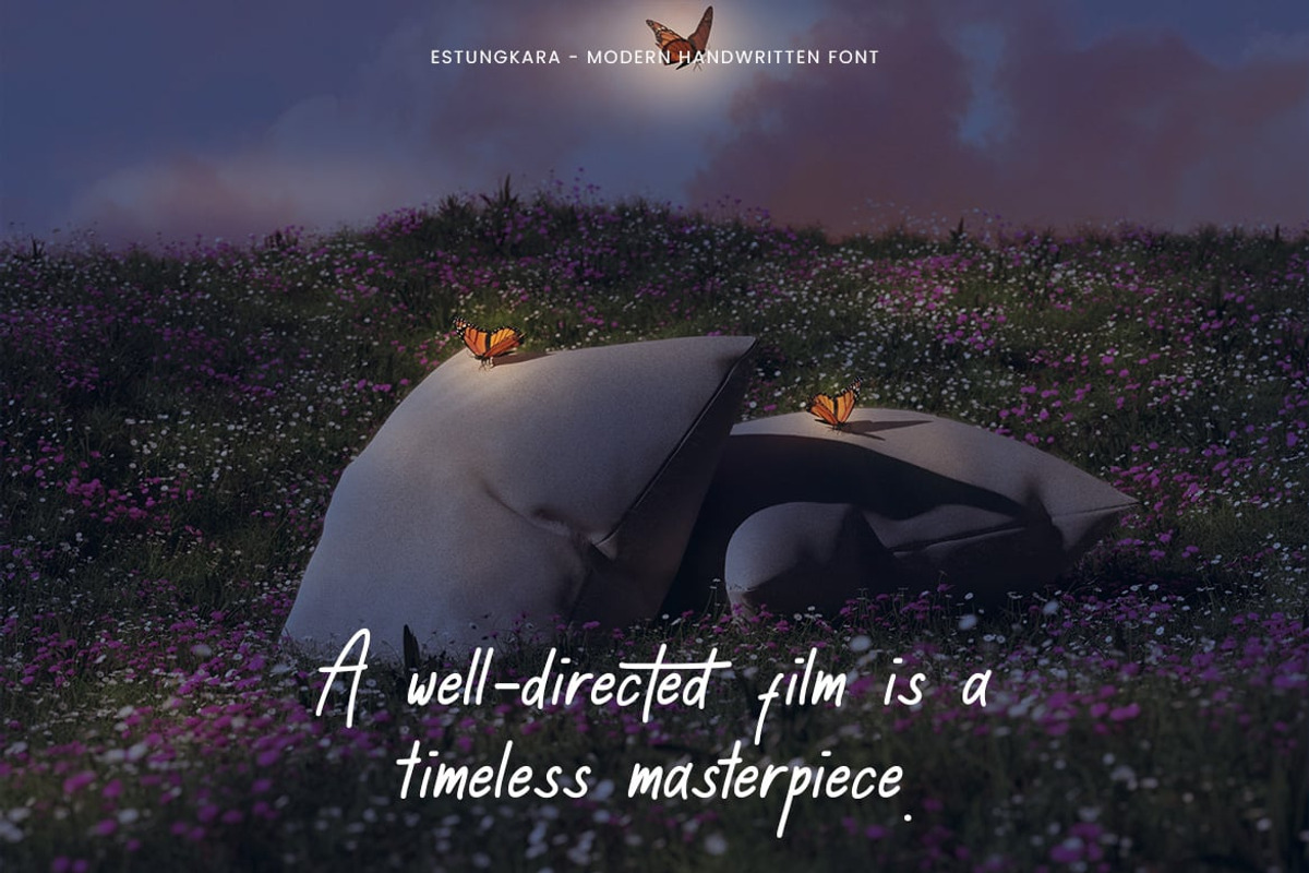 Natural - Modern Display Font, a Script Font by Luna Shop (Photo 6 of 8)