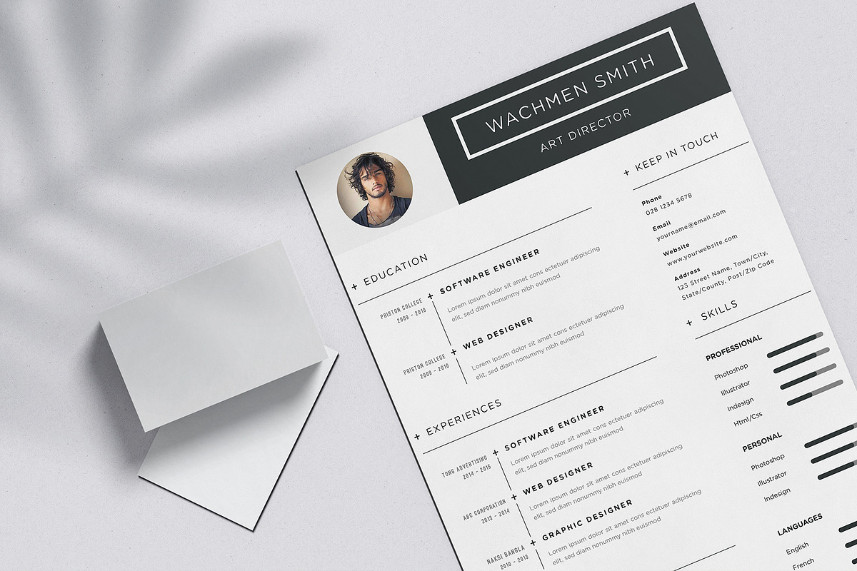 Resume Template for Word | Resume/CV, a Resume Template by BixBar (Photo 5 of 5)