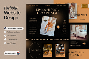 Portfolio Landing Page, a Websites & App Template by sajon.co