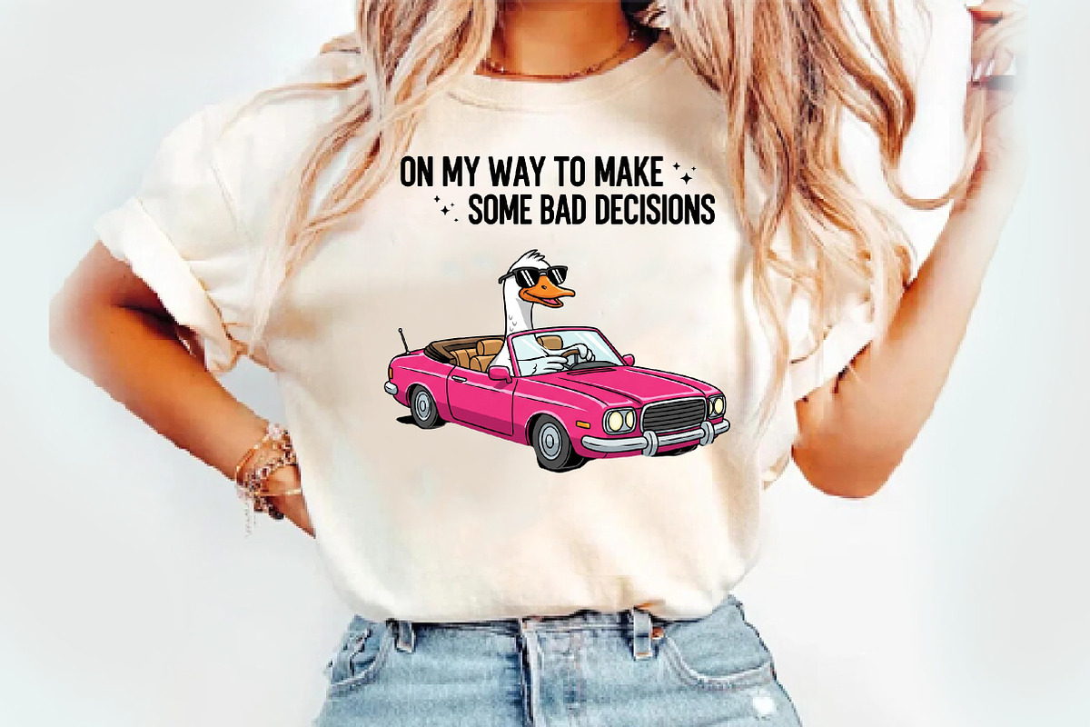 Silly Goose Sarcastic Sublimation, an Illustration by Watercolor design (Photo 2 of 3)