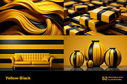 Yellow and Black World - 52 images, a Decorative Illustration by Handmadefont (Thumbnail 9 of 13)