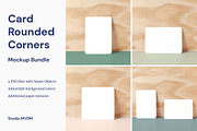 Card Rounded Corners Mockup Bundle, a Product Mockup by Studio MVDM (Thumbnail 1 of 8)
