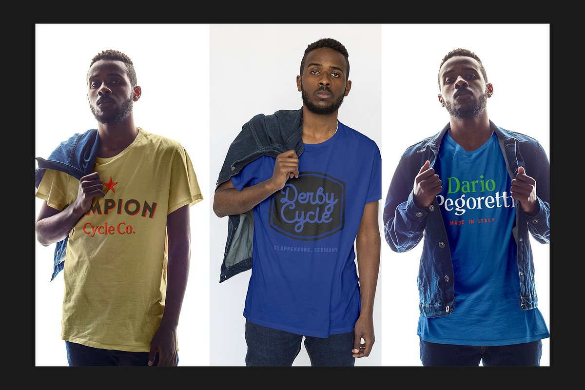 T-Shirt Mock-Up Set, a Shirt Mockup by Freeman Studio (Photo 6 of 15)